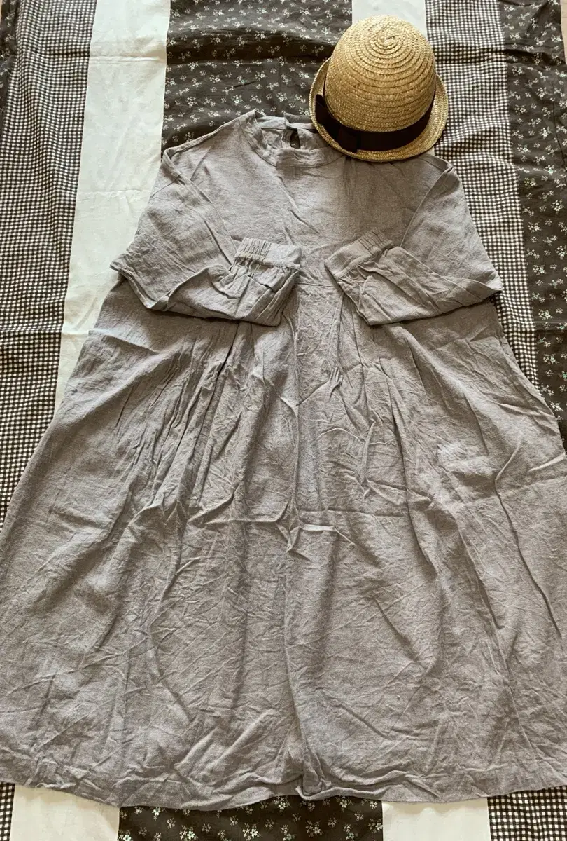 japanese vintage linen one piece