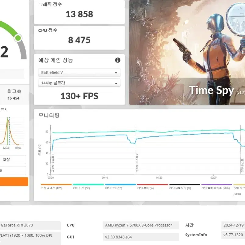 (안산/시흥)5700X,RTX3070 컴퓨터 본체