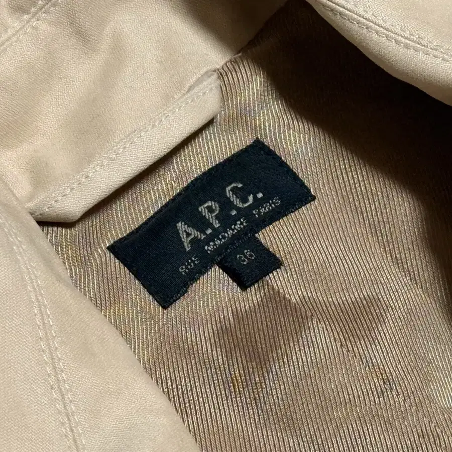 새상품급 A.P.C 트렌치코트 사이즈 36