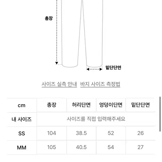 (거의 새상품) lcdc tm 블루 세미 와이드 데님 ss사이즈 택포13