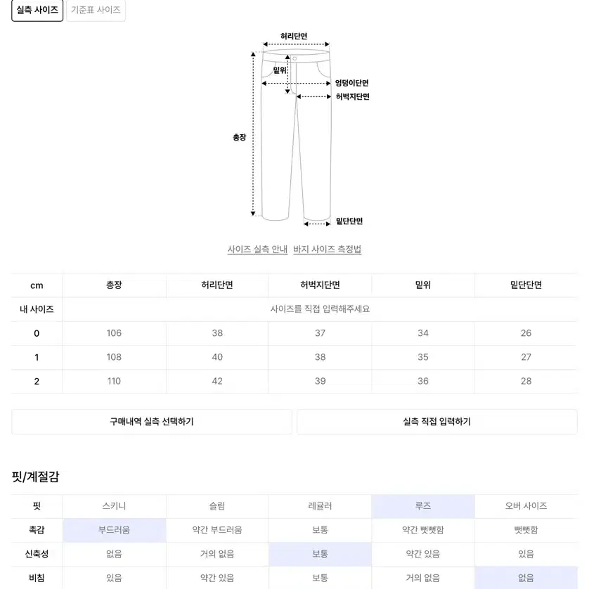 다이브인 와이드 커브드 데님팬츠