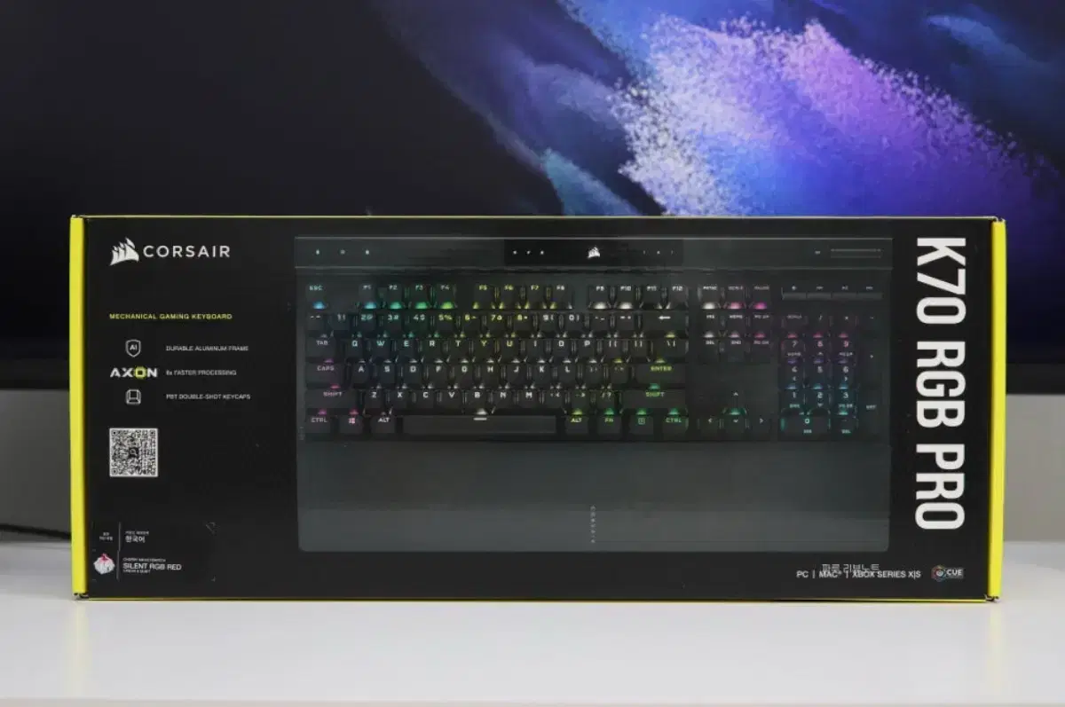 [미개봉] 커세어 K70 PRO RGB 한글 저소음 적축 키보드