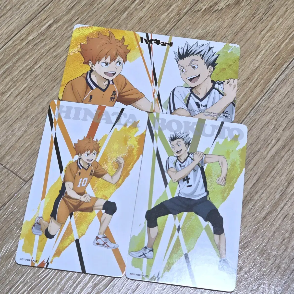 Haikyuu Karasuno Fukurodani Bokuto hinata kard Postcards