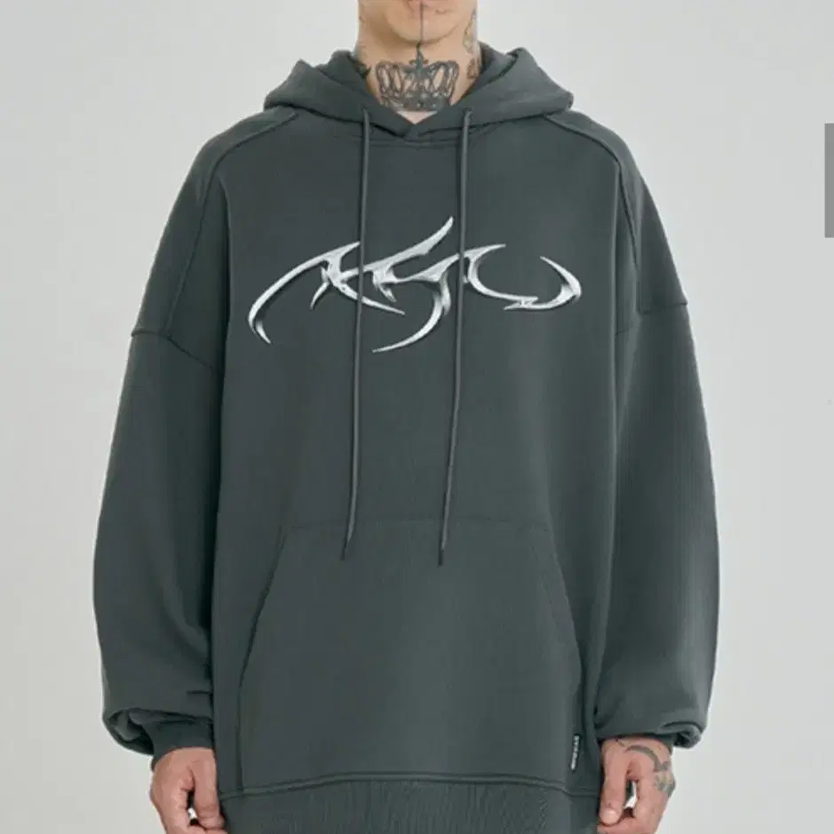 Tribal AJO Hoodie [CHARCOAL]