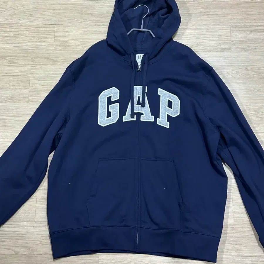 GAP 네이비 기모 후드집업 XL