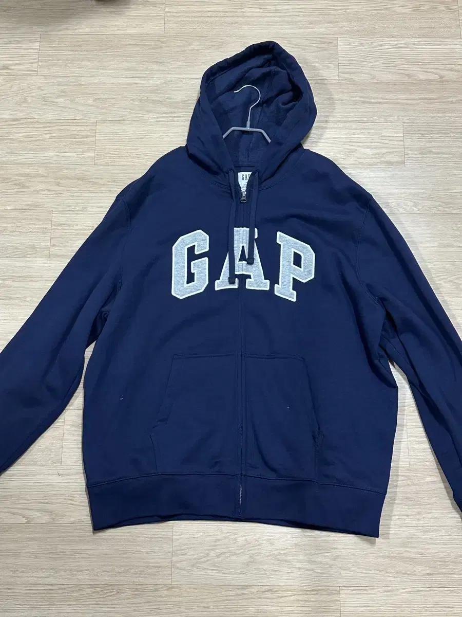 GAP 네이비 기모 후드집업 XL