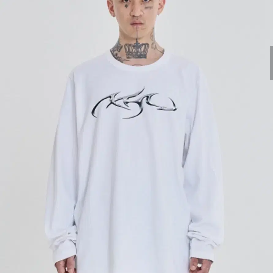 Tribal AJO Long Sleeves T-Shirt [WHITE]