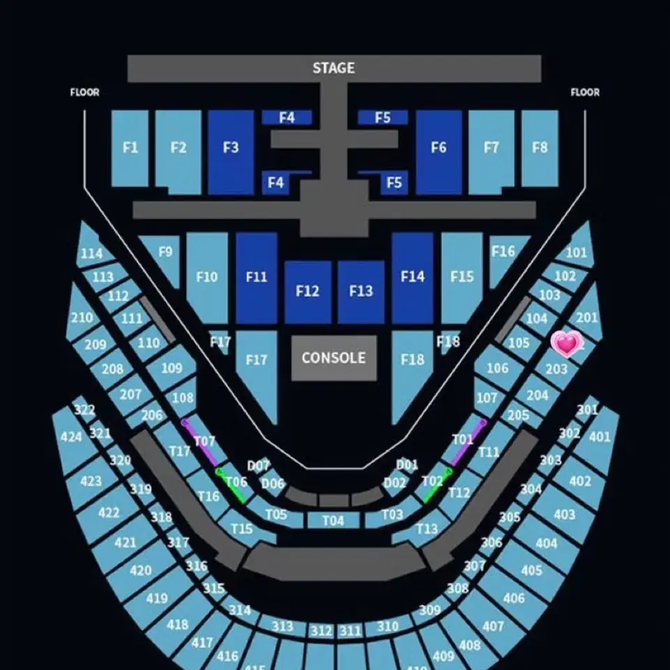 NCT 127 콘서트 2층 202구역 양도