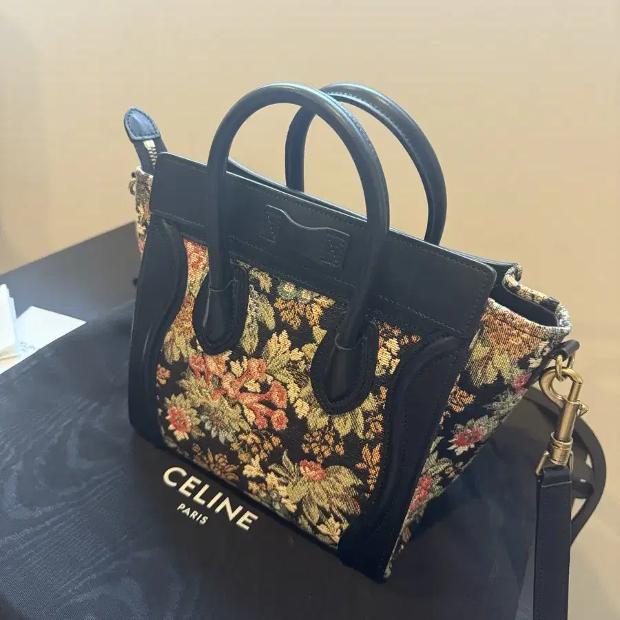 CELINE Luggage bag nanoblack