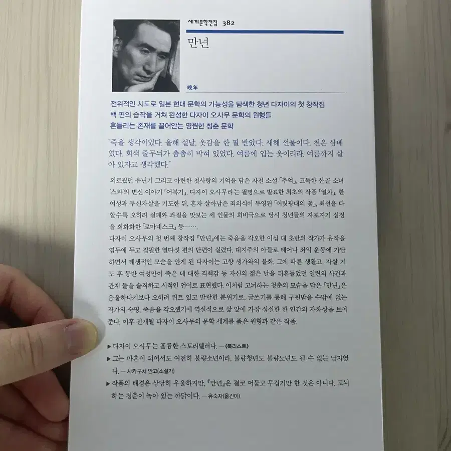 다자이 오사무 만년 판매