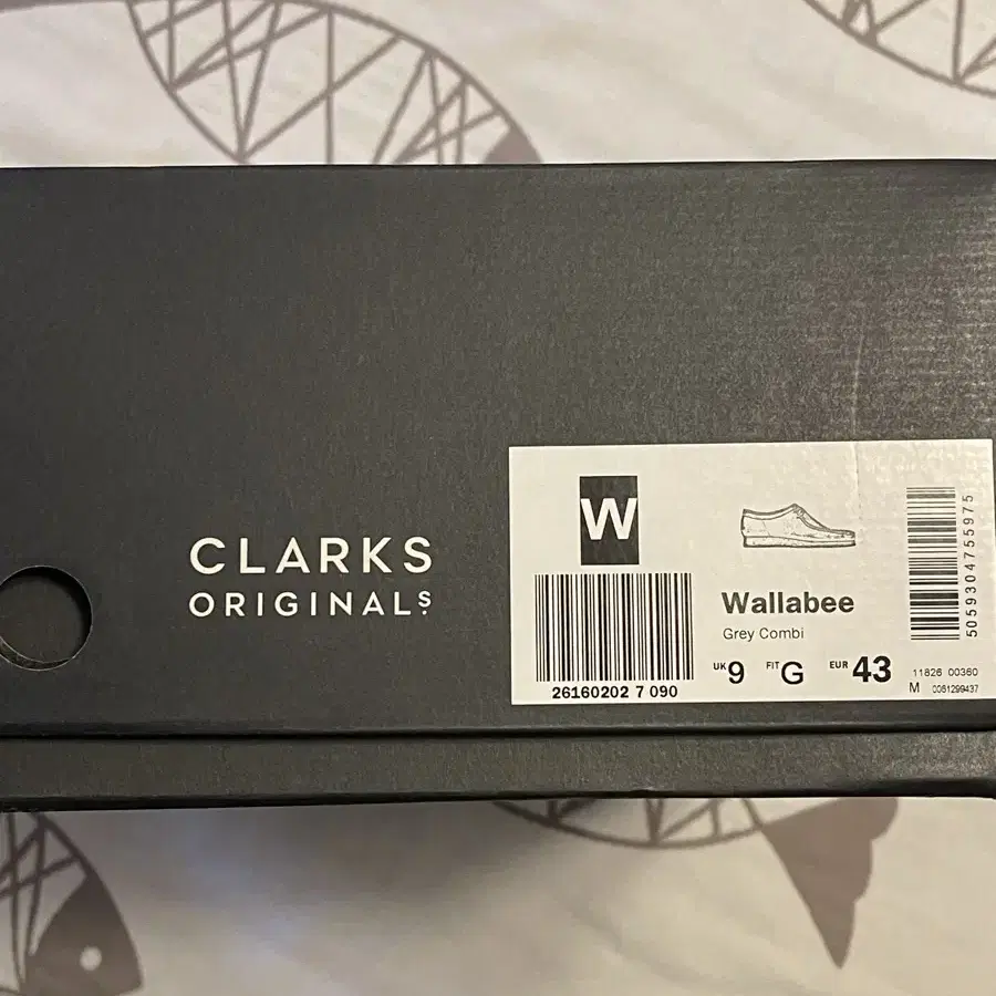 Clarks Wallabee Grey Combination