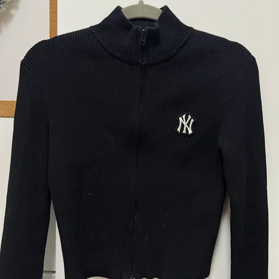 MLB varsity rib zip up cardigan XS