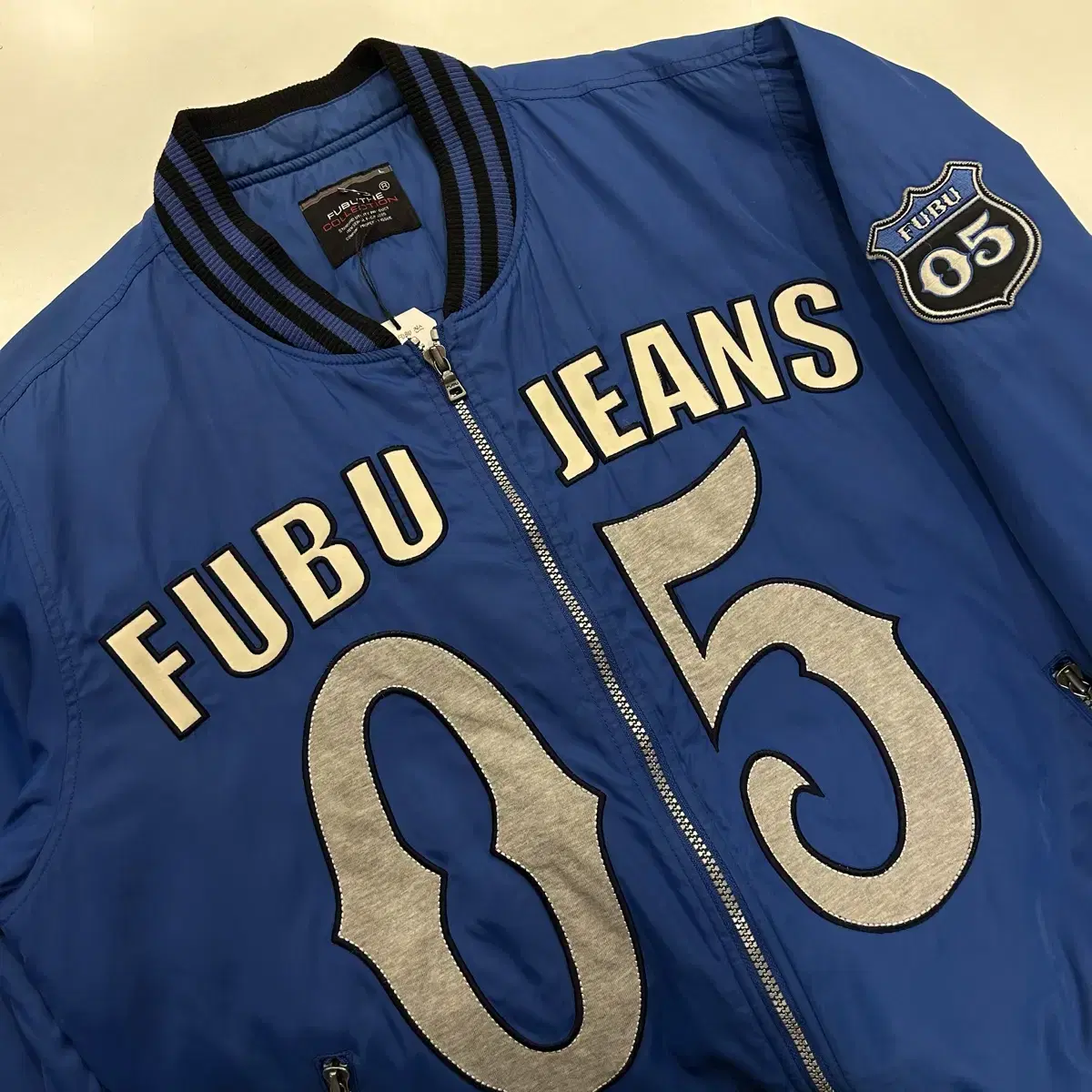 [L] FUBU 후부 진스 05 바시티 스타디움 자켓 블루