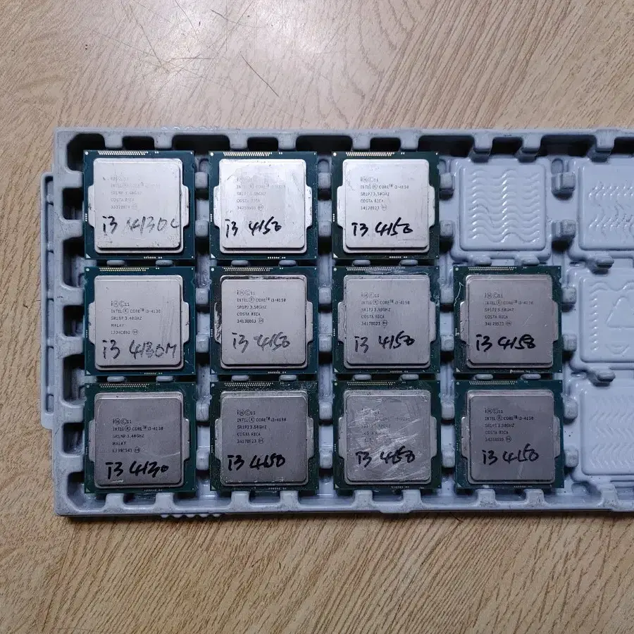 컴퓨터 CPU i3 4130~i3 4150 11개 일괄판매 (메인보드 램