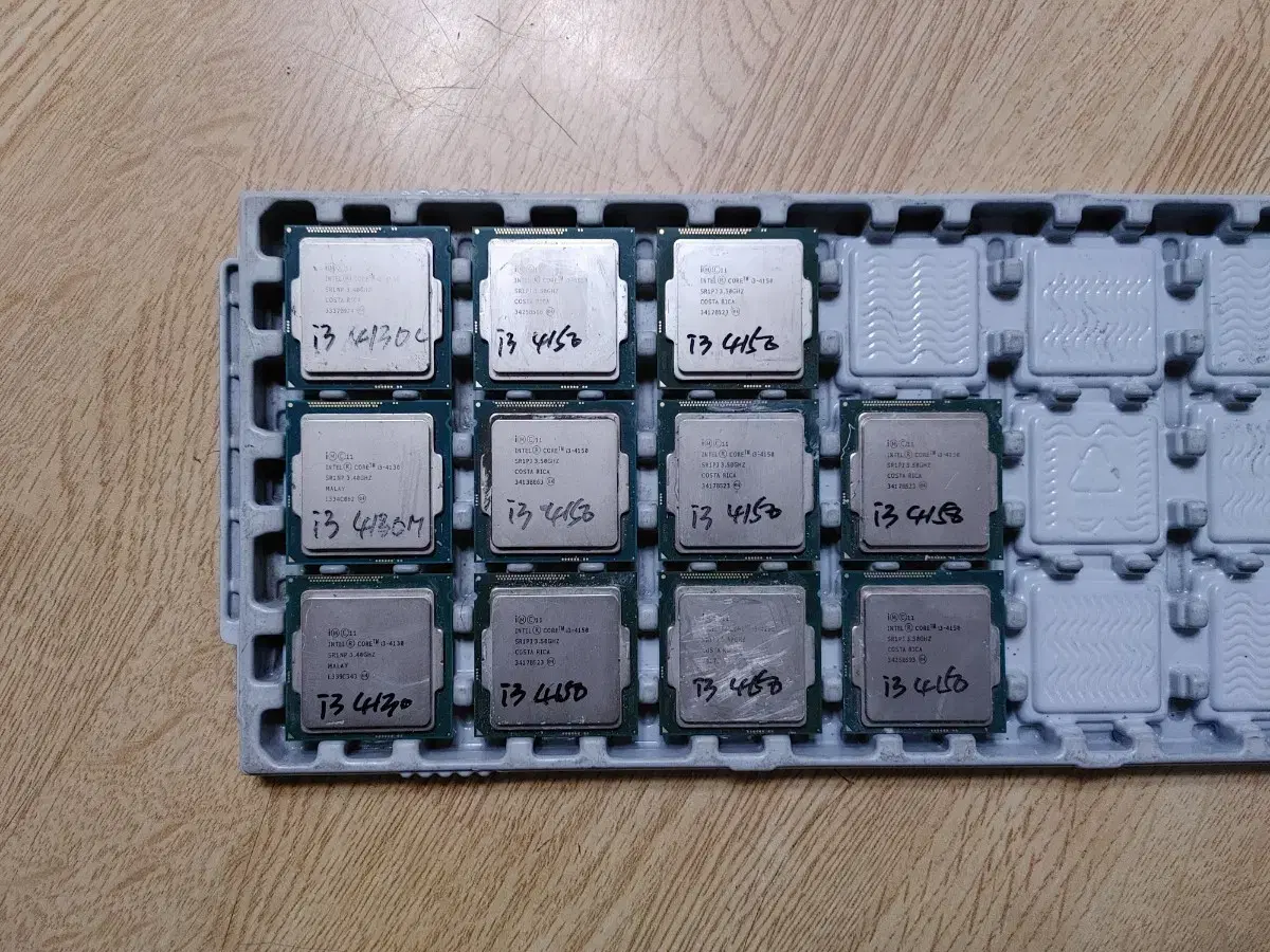 컴퓨터 CPU i3 4130~i3 4150 11개 일괄판매 (메인보드 램