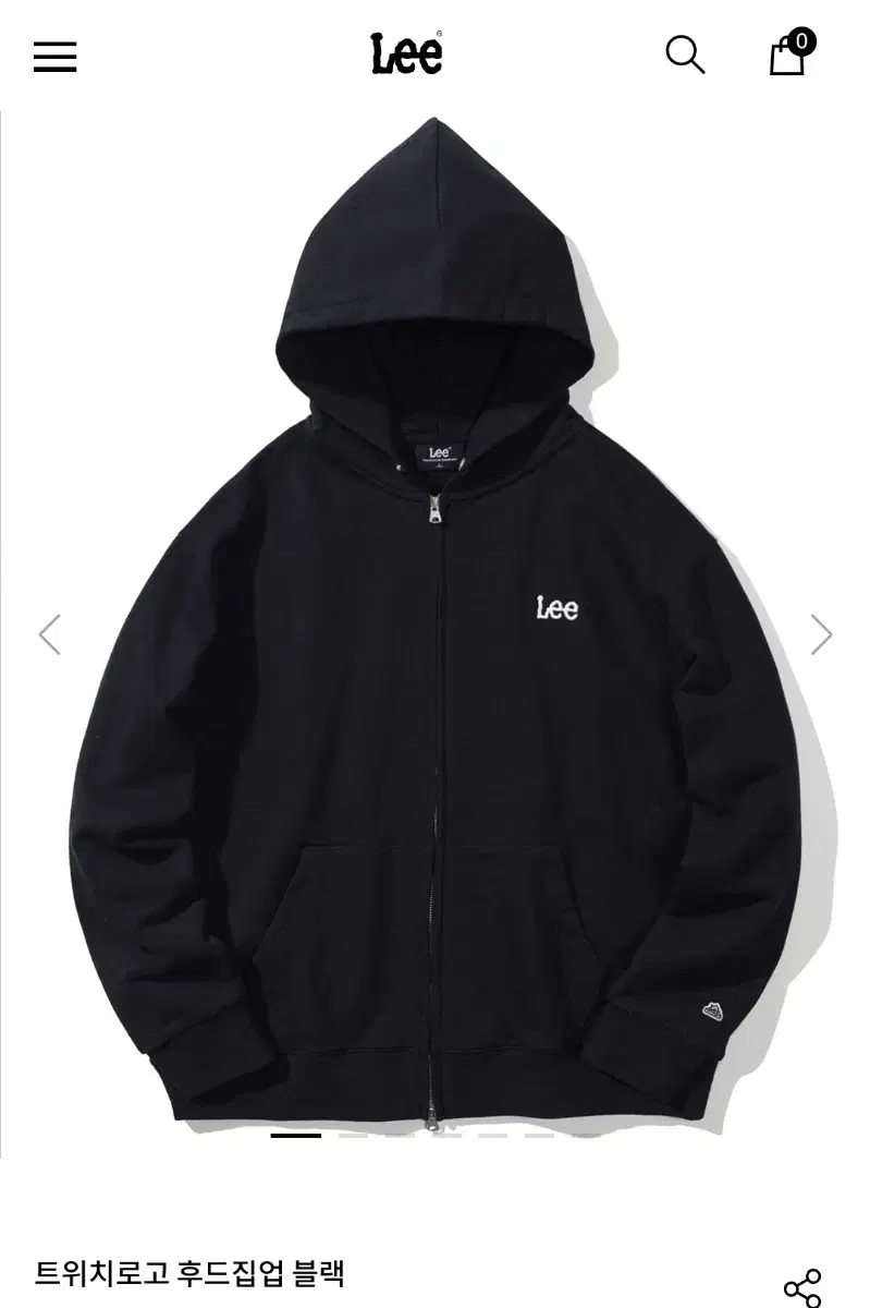 Twitch logo Lee Lee hoodie zip-up black s