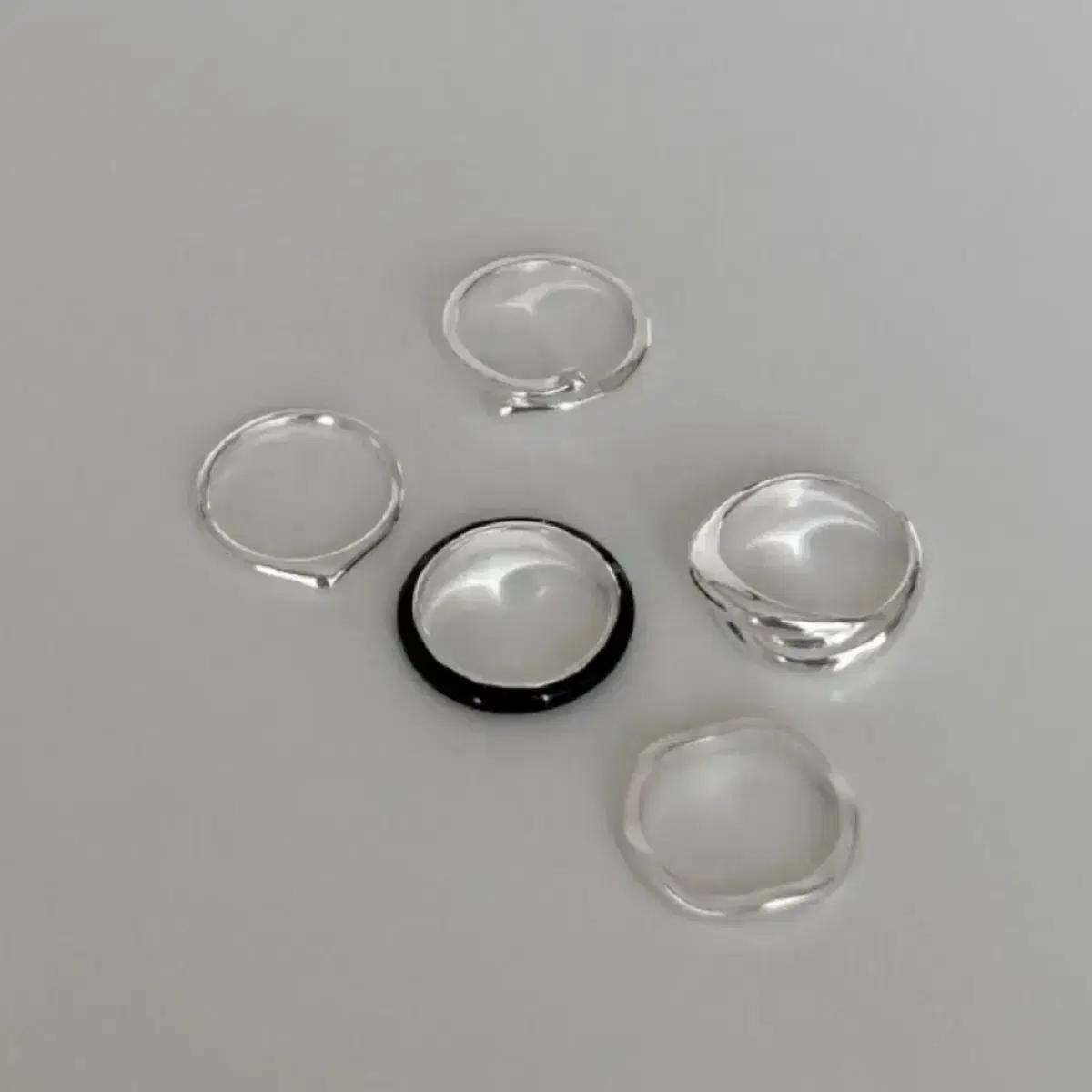 새상품 오퓨즈 black ring set