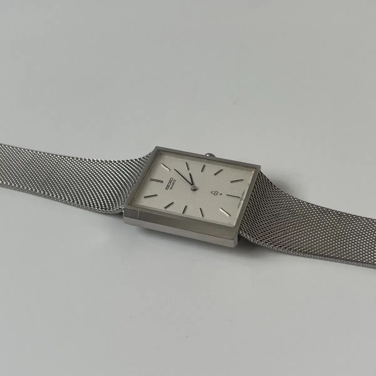 세이코-80s chariot silver square quartz