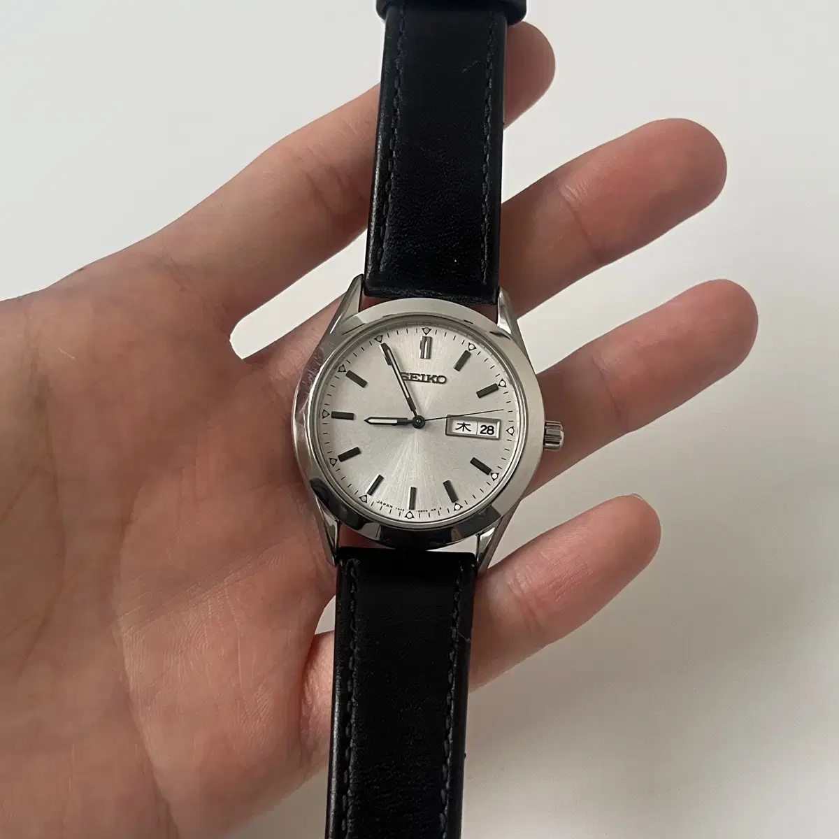 세이코-00s silver dial quartz