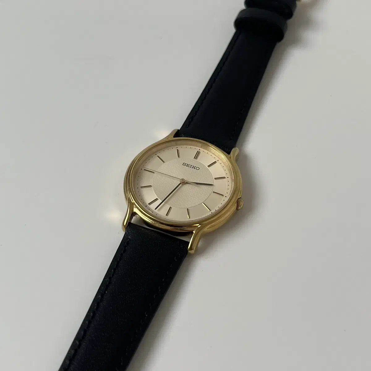 세이코-90s bar index gold quartz