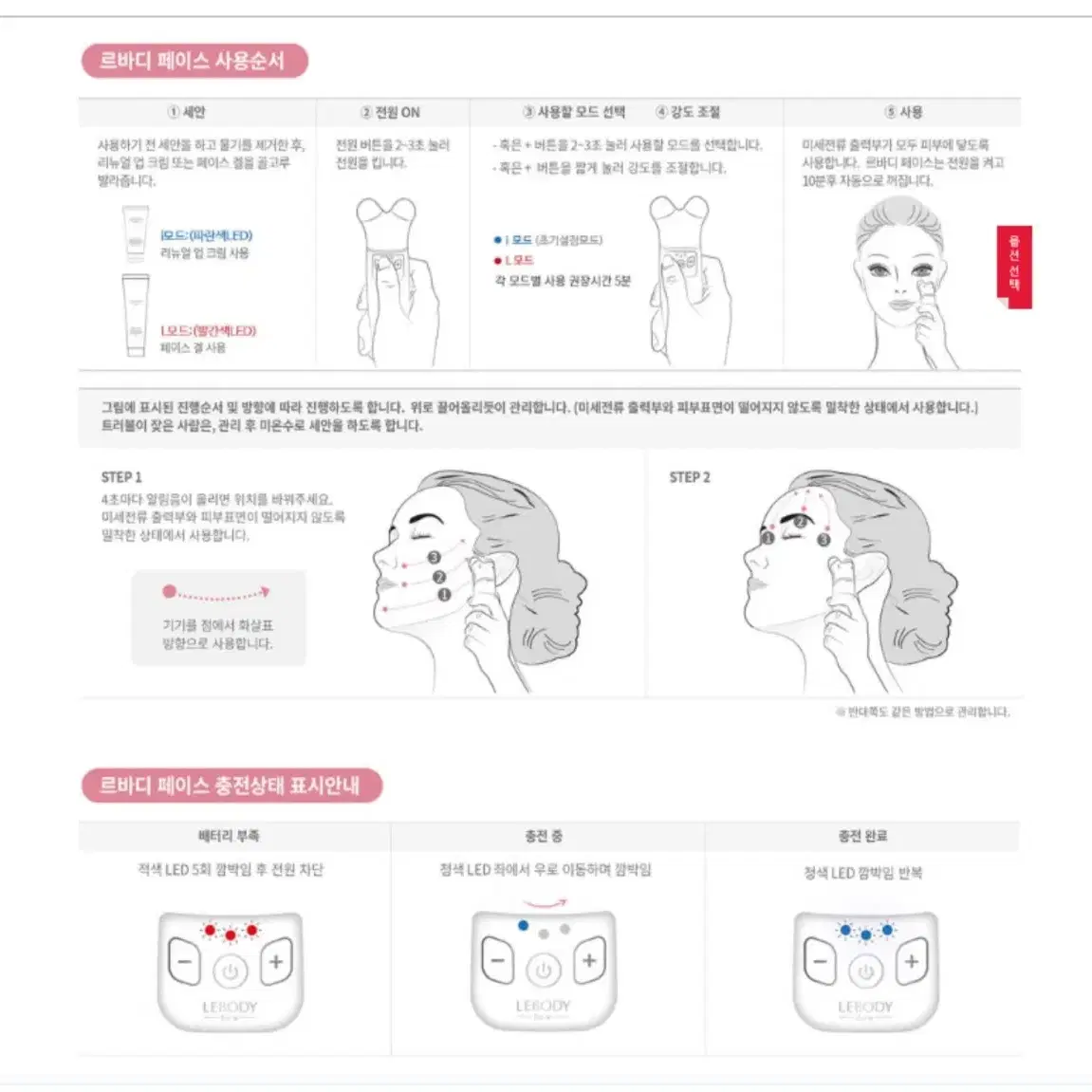 르바디 페이스 마사지기