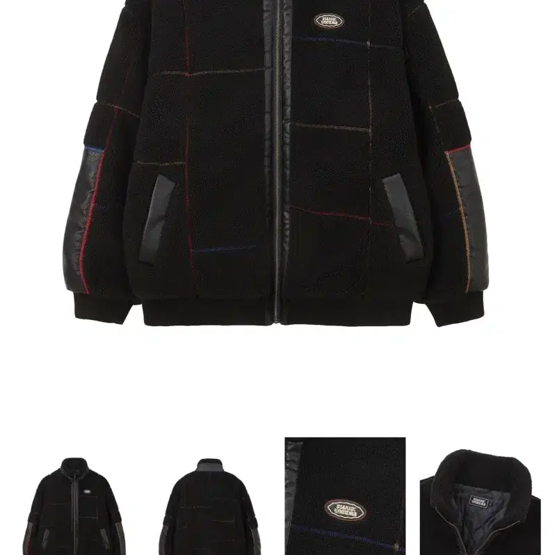 XL) 인세인개러지 STITCHED SHERPA JACKET_BLACK