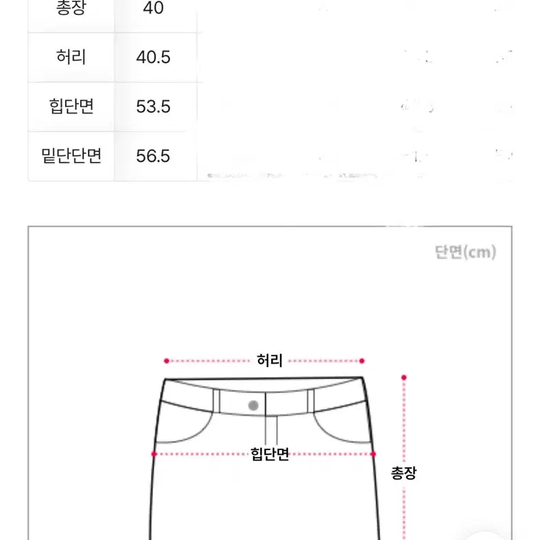 (새상품/빅사이즈/급처) 에이블리 스판 밴딩 생지 미니 스커트 치마바지