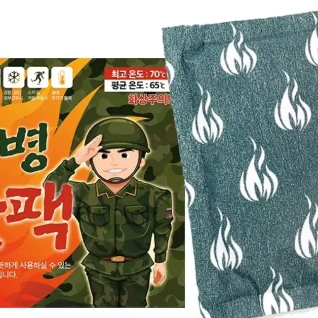 파우치증정 손일병 군용 핫팩, 50개.  180g