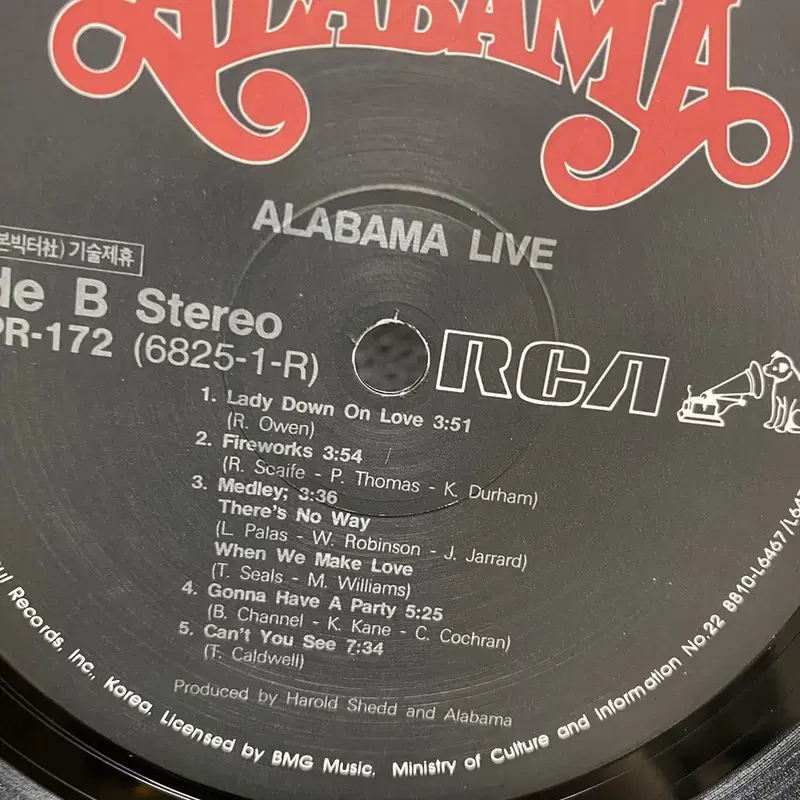 ALABAMA LIVE  LP / AA6768