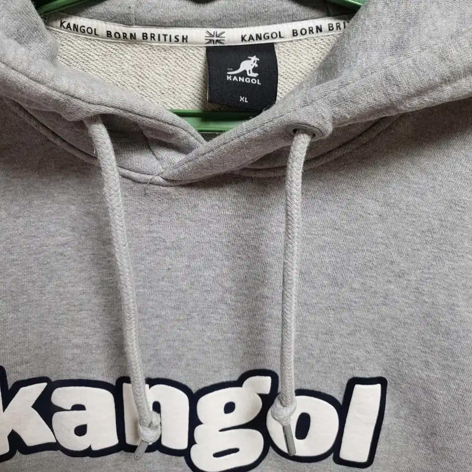 캉골KANGOL 오버핏 그레이 긴팔후드티 xl