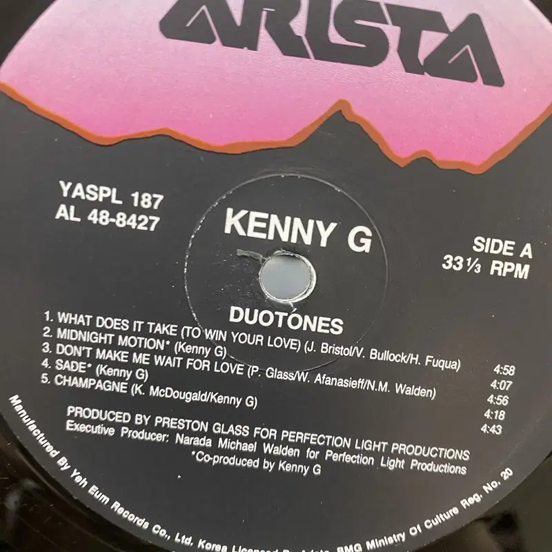 KENNY G LP / AA6781