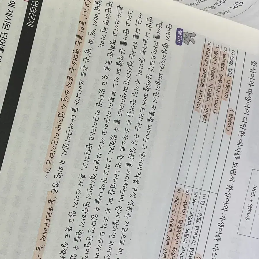 떠먹는 국어문법 국어 문제집 언매 언어와매체 문학