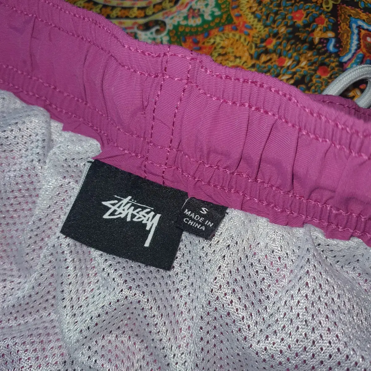 스투시 STUSSY 쇼츠 반바지 퍼플 S