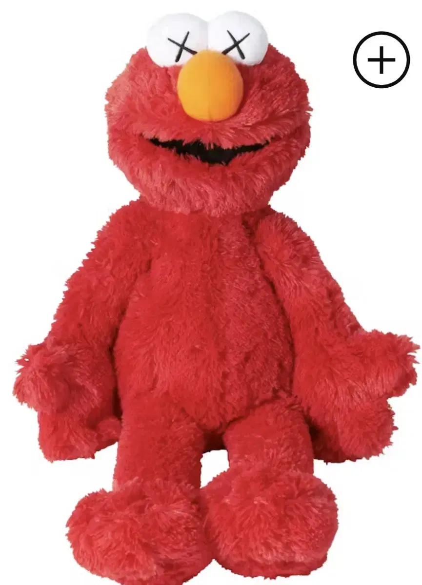 Kaus Sesame Street Uniqlo Elmo Plush Toy Red