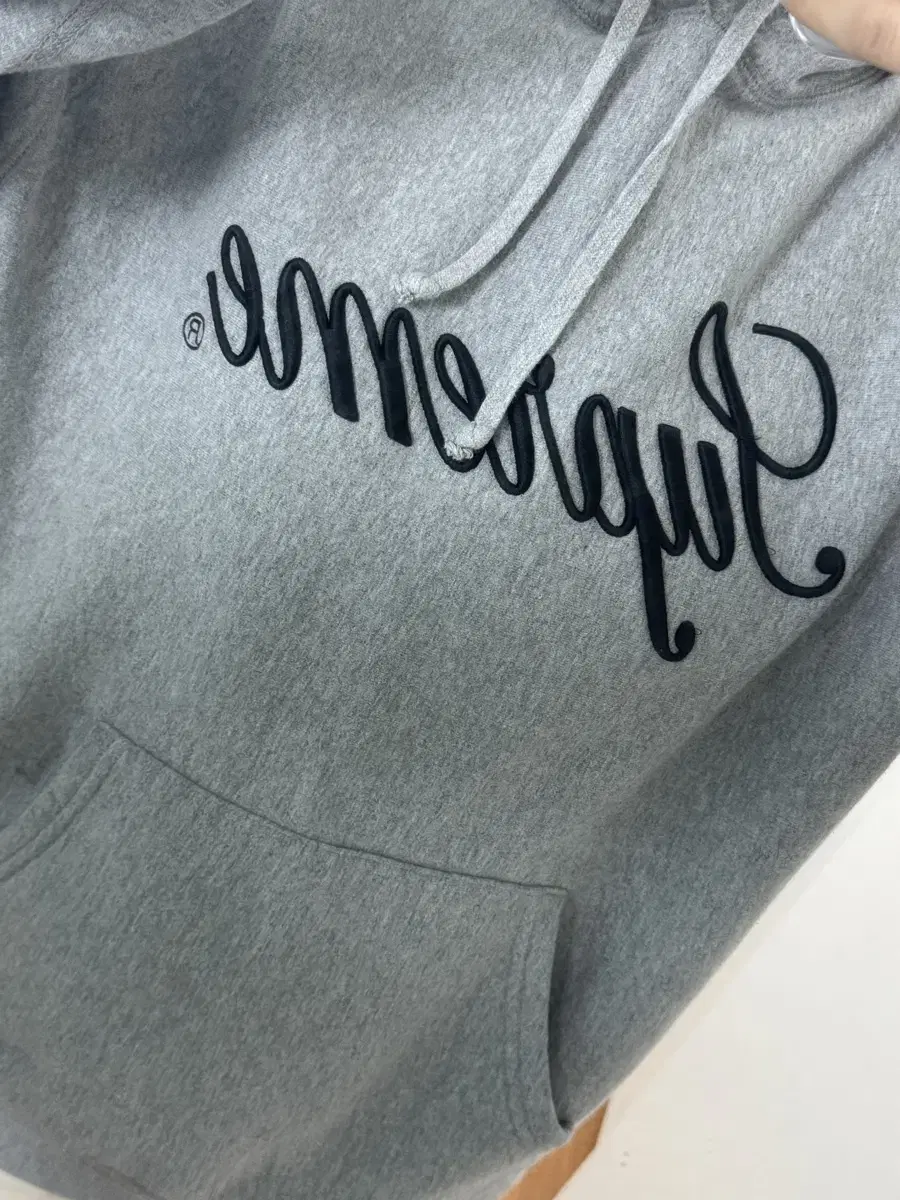 Supreme script hoodie