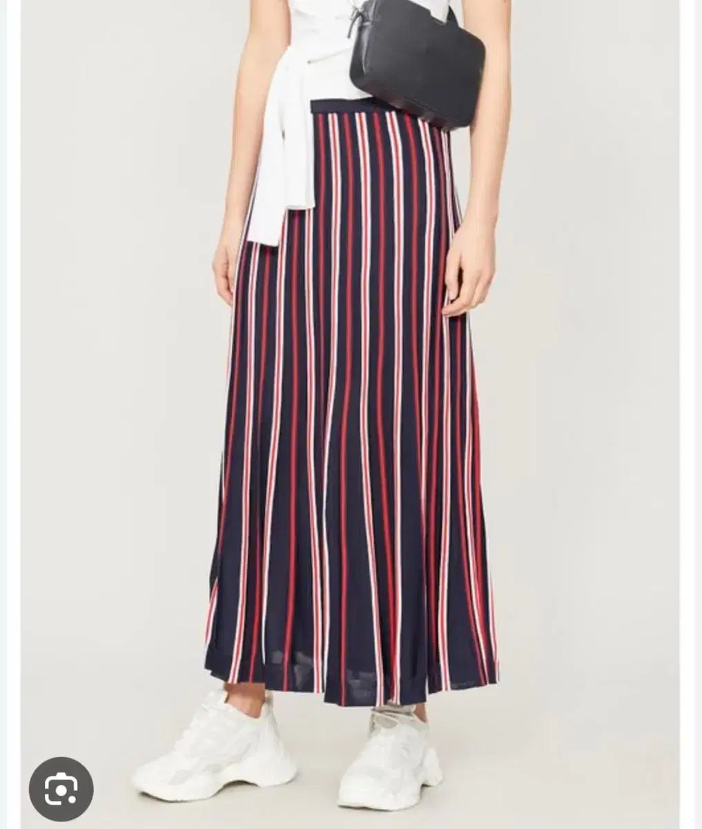 SANDRO Sandro striped long skirt