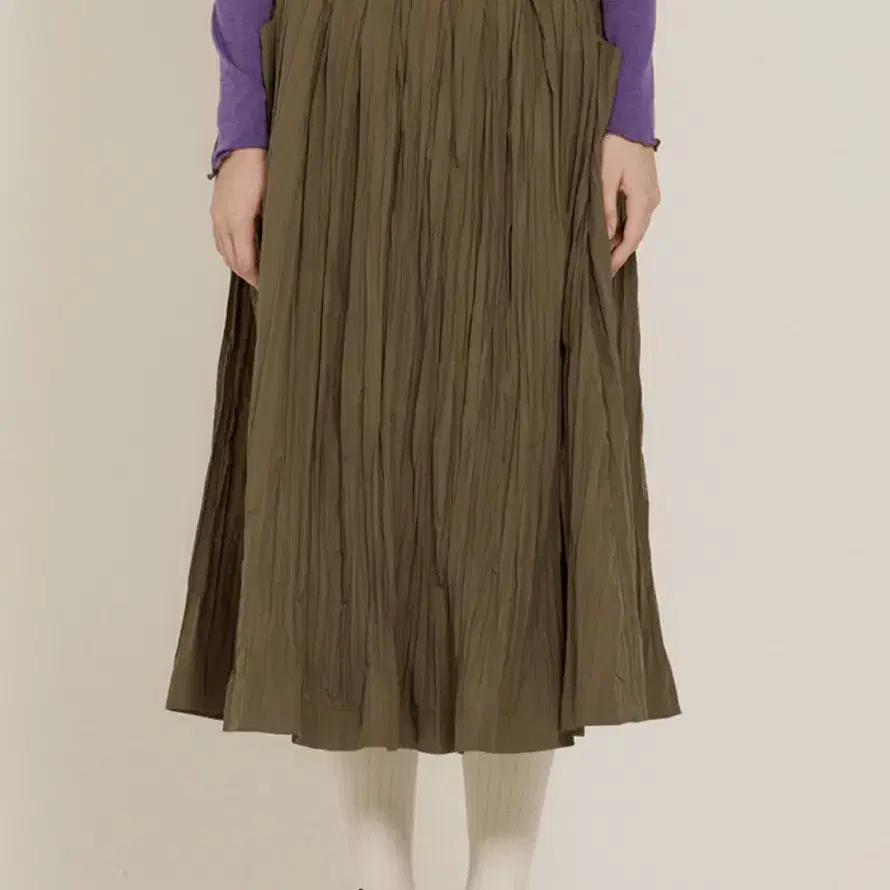 시엔느 치마 Tautou Flare Skirt (Khaki)