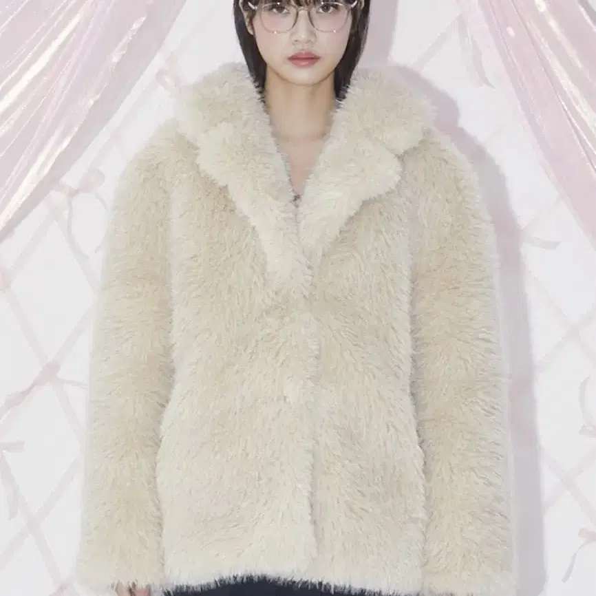 마가린핑거스 grace fur jacket beige