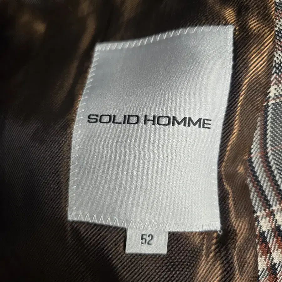 Solid homme check blazer