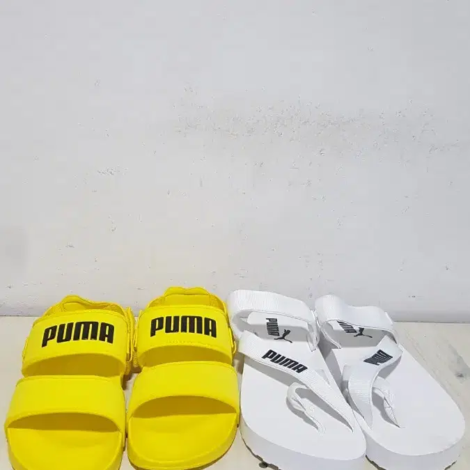 택포 230~250 신품 푸마 PUMA 쿠션 슬리퍼 2켤레!