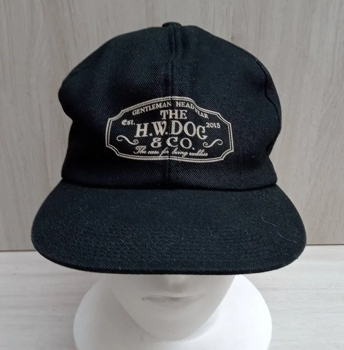 <신품급> The .H.W dog&co도그앤코 로고트러커 블랙 프리사이즈