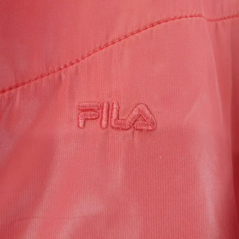 F2101 FILA 여90 레드 기모 플리스 후드 자켓/더크