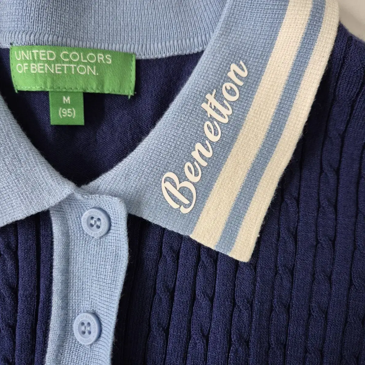 (B-79) BENETTON 베네통 니트 반팔