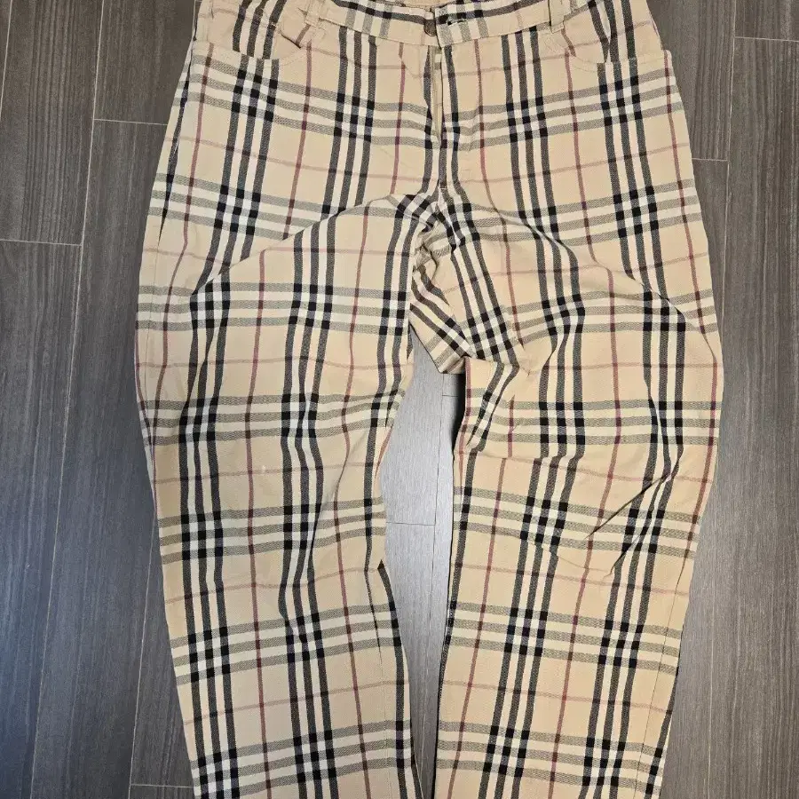 Burberry check pattern pants