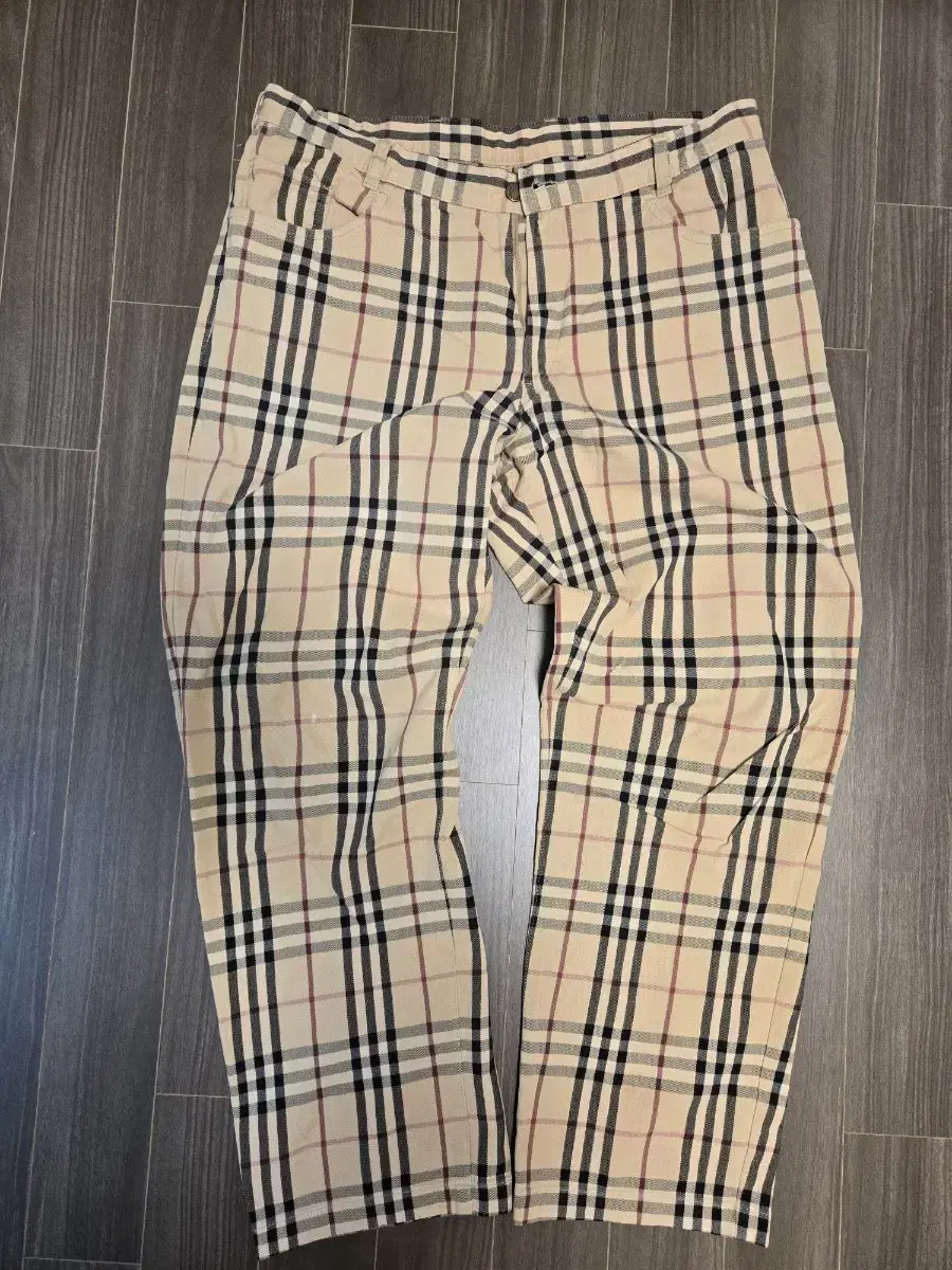 Burberry check pattern pants