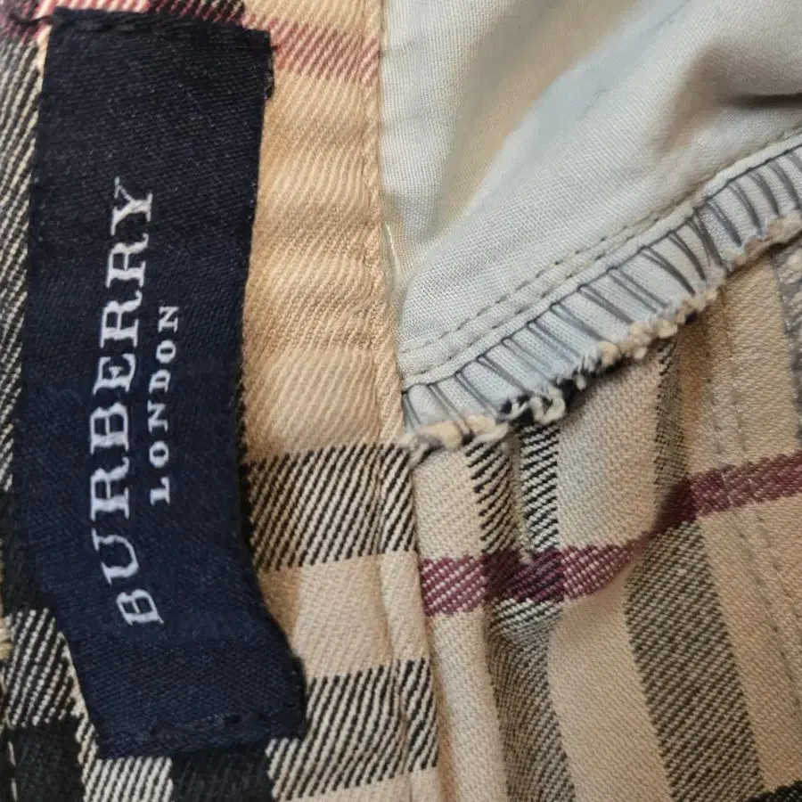 Burberry check pattern pants