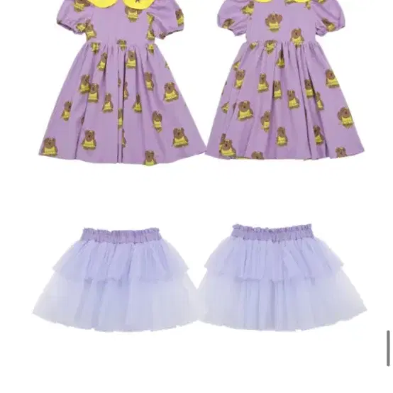 베베베베 Ballet bear puff dress+sha skirt s