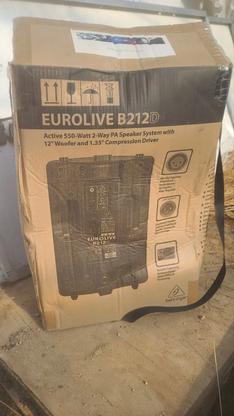 앰프판매 EUROLIVE B212 500W PA스피커 2개판매