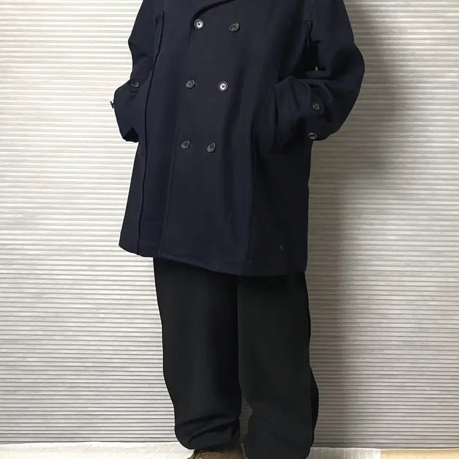 꼼데가르송 셔츠 컷아웃 피코트 M 데끼 comme des garcons