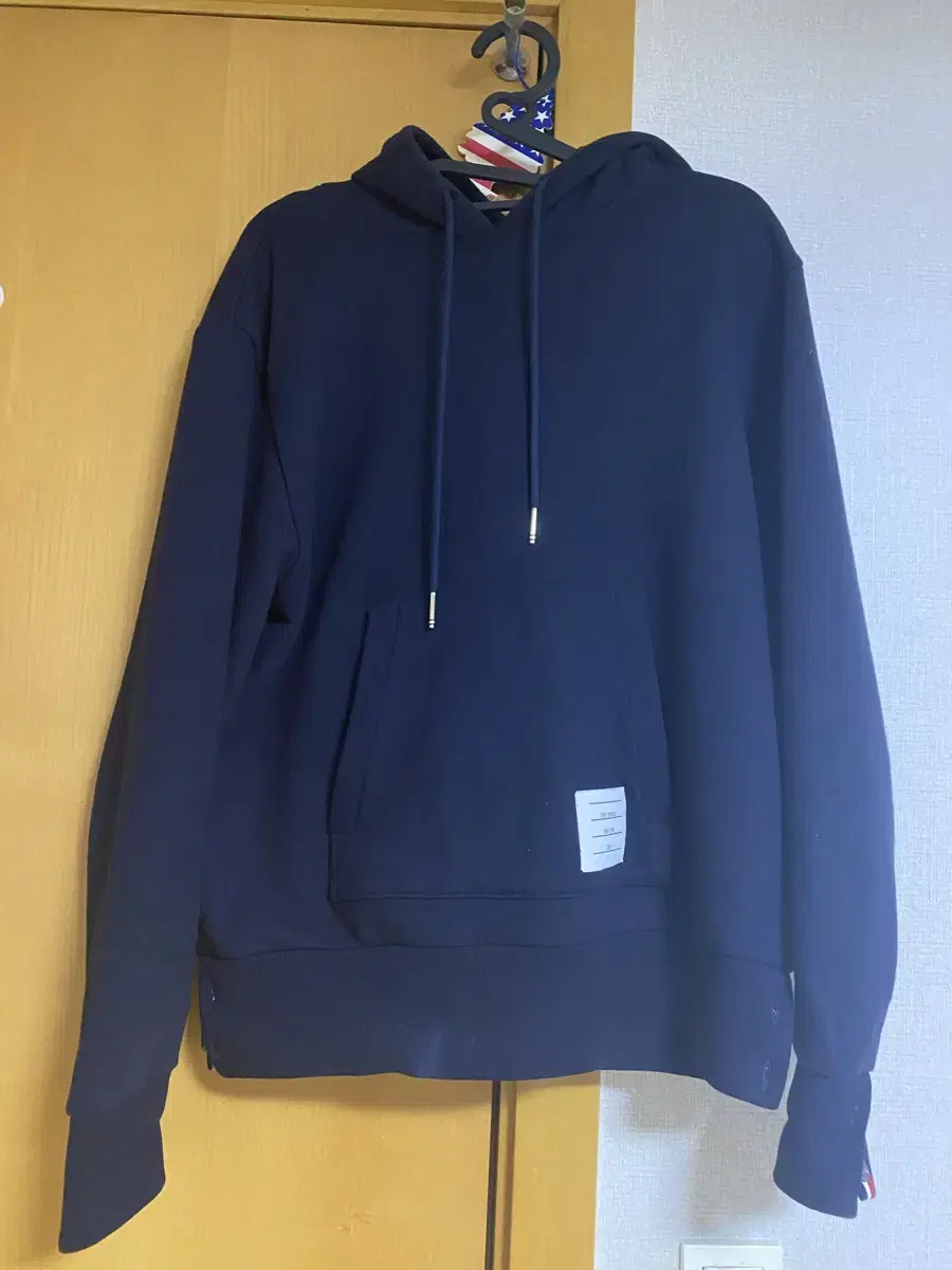 Thom Browne White Three Stripe Hoodie